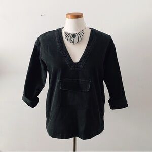 WILFRED FREE Black V-Neck Women's Tunic